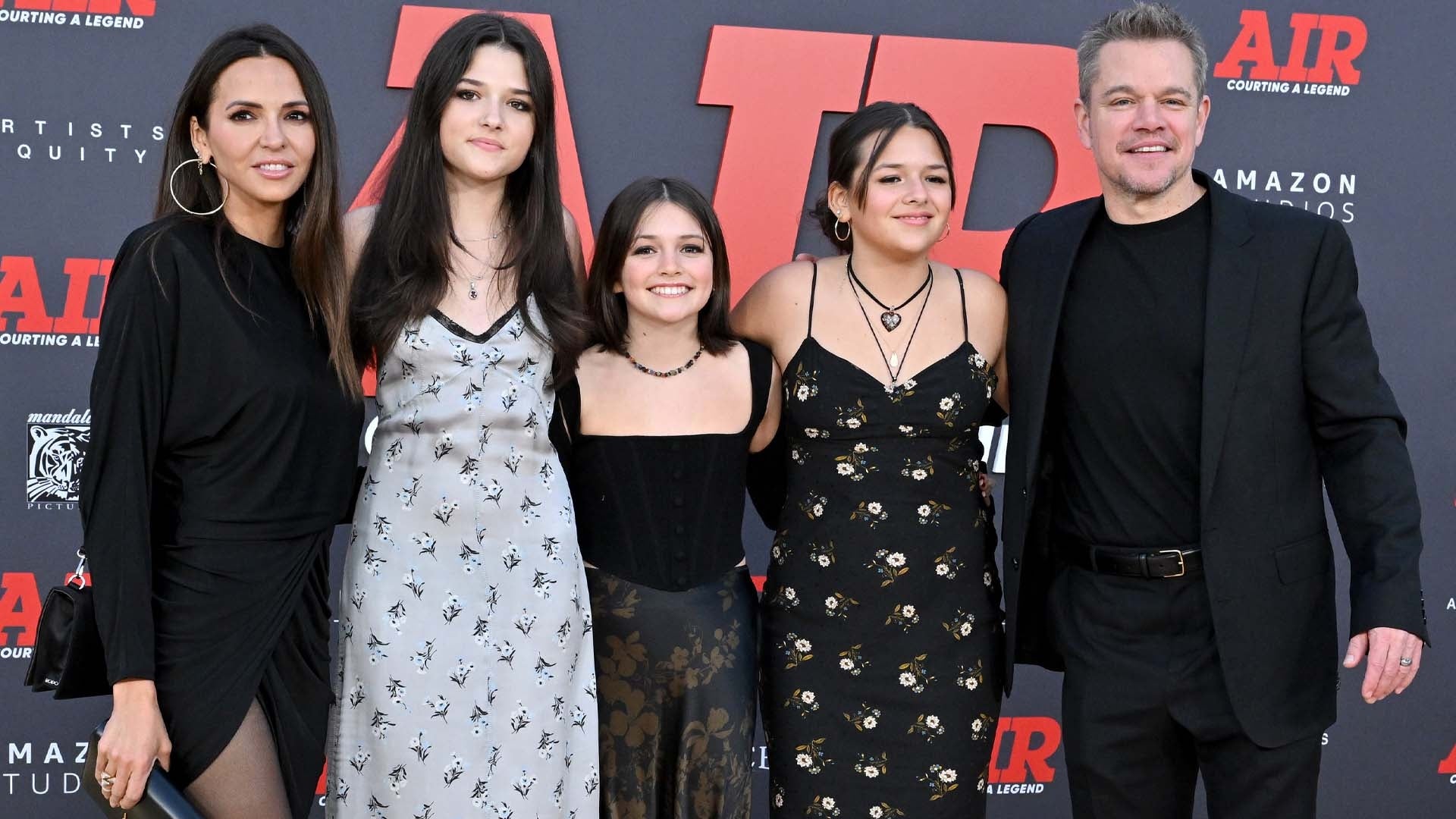 Matt Damon’s Daughters Make Rare Public Appearance at ‘Air’ Premiere