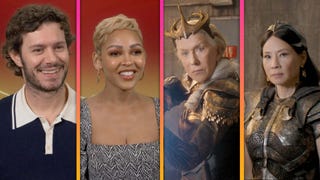 Meagan Good and Adam Brody React to Fighting Helen Mirren and Lucy Liu in 'Shazam 2' (Exclusive)   