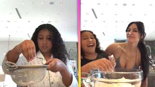 North West Shows Off Her Baking Skills With Mom Kim Kardashian 