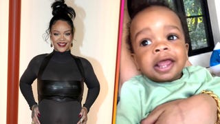 Rihanna's Baby Boy Interrupts Her Workout 