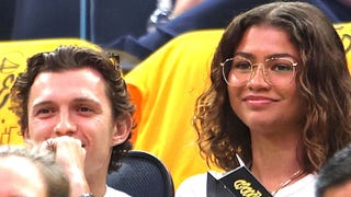 Zendaya and Tom Holland All Smiles During Date Night at Lakers vs. Warriors Game 