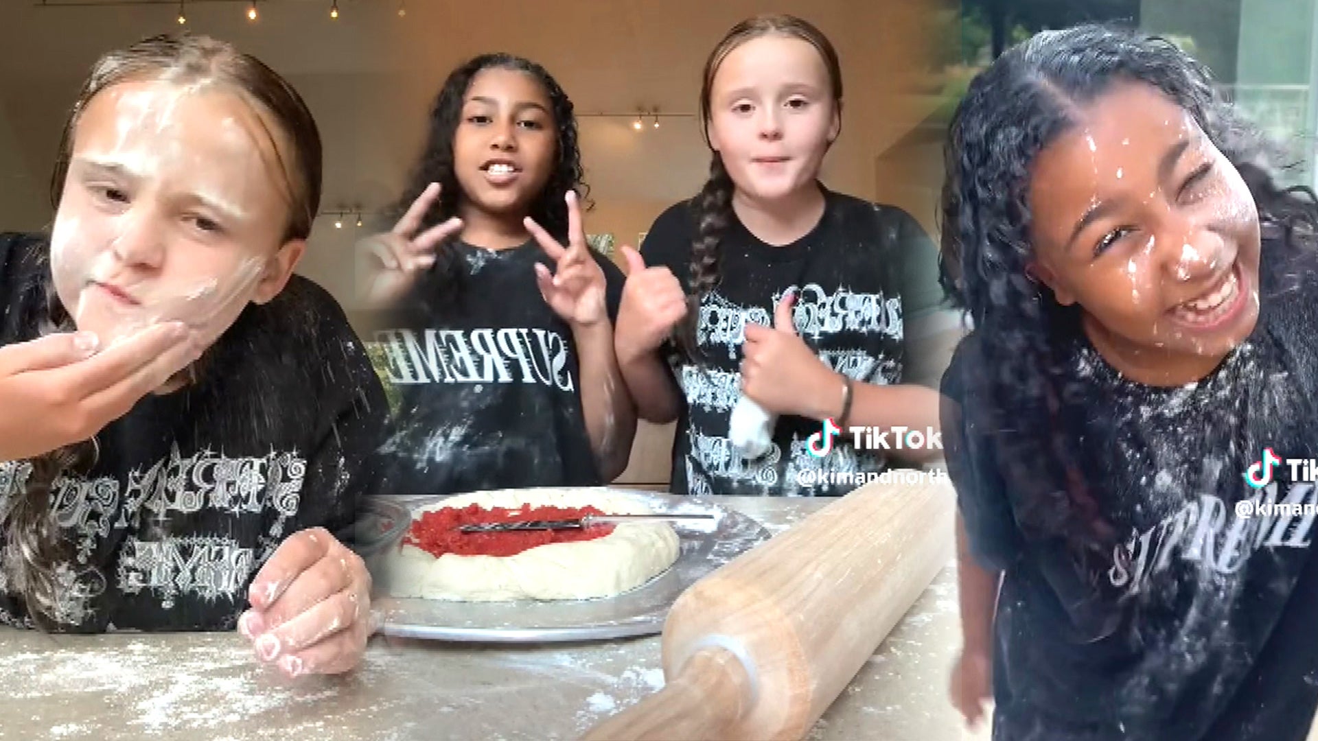 Watch North West and Selena Gomez’s Sister Gracie Sing, Dance and Make Pizza on TikTok