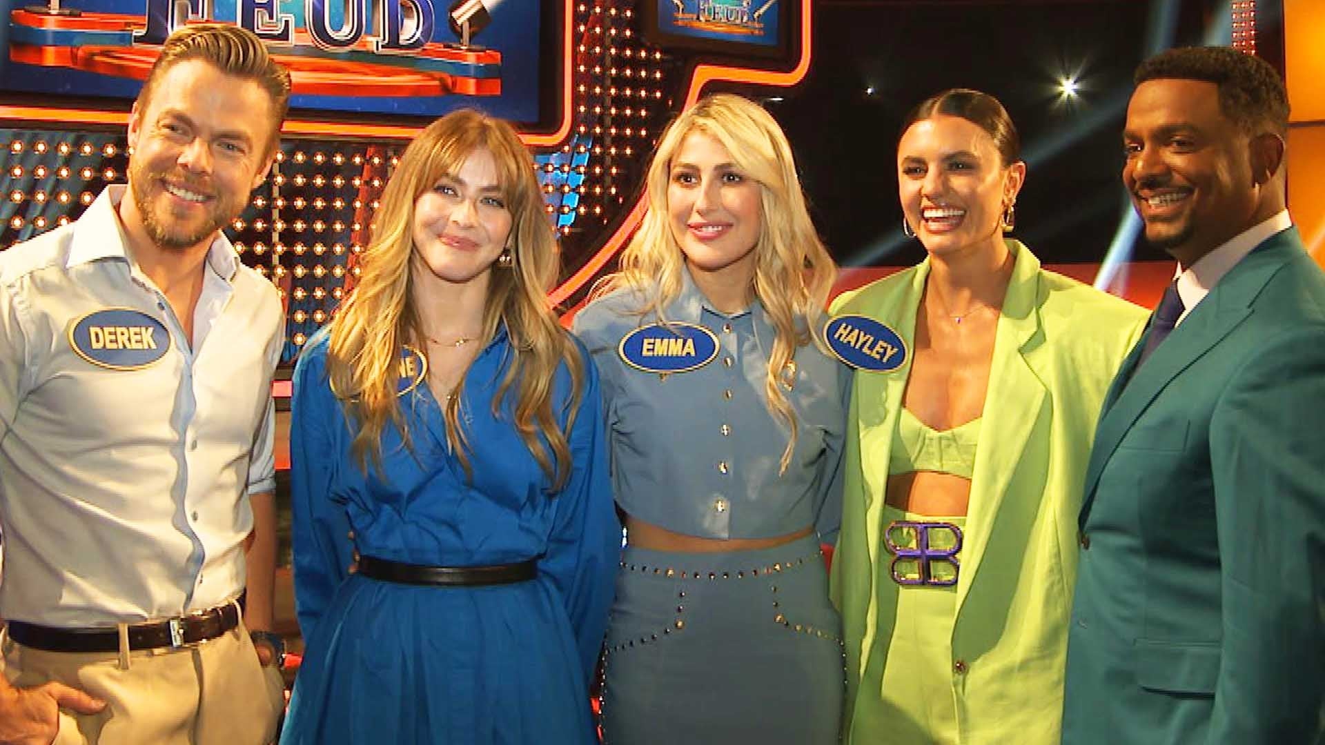 ‘Celebrity Family Feud’: On Set for 'DWTS' Stars' Showdown With 'Grand Crew' Cast (Exclusive)