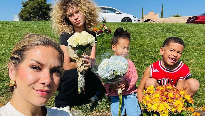 Allison Holker and tWitch's Kids Visit Late Star's Gravesite