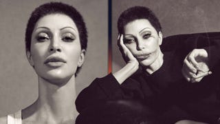 Kim Kardashian Is Unrecognizable With a Buzzcut and Barely-There Eyebrows