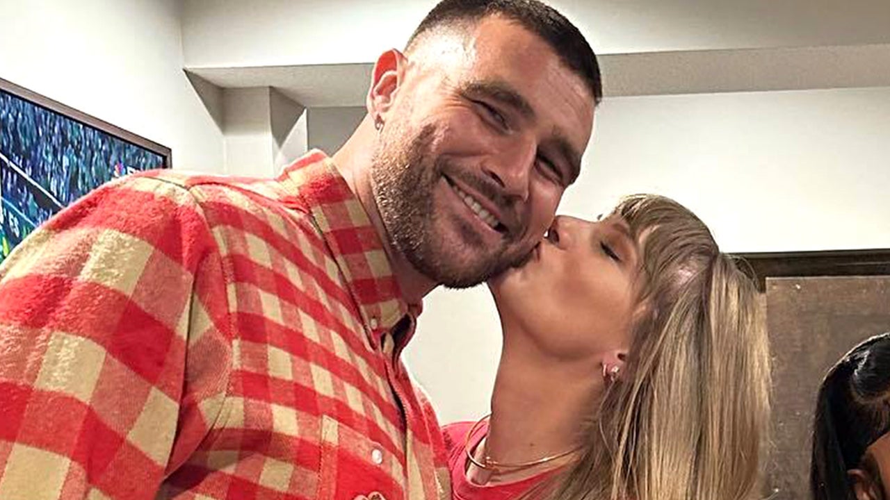Taylor Swift Kisses Travis Kelce at Post-Game Celebration Taylor Swift Kisses Travis Kelce at Post-Game Celebration