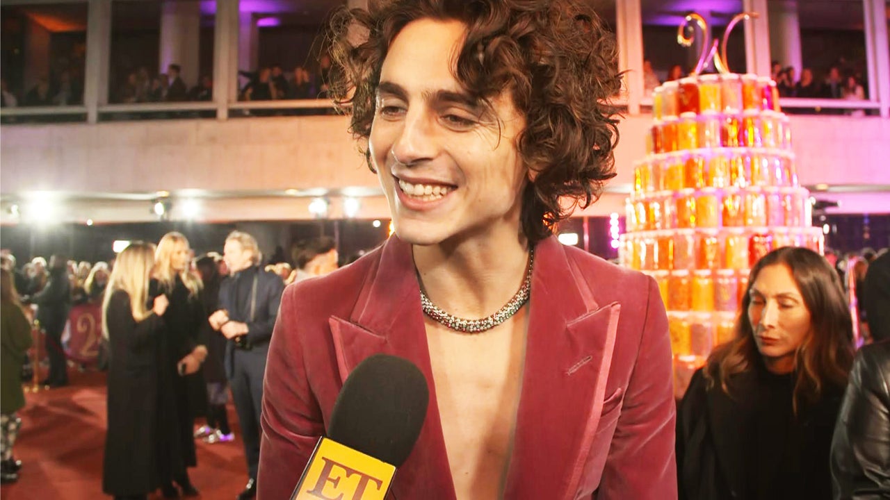 ‘Wonka’s Timothée Chalamet Reacts to Seeing Himself as Willy Wonka for the First Time (Exclusive)