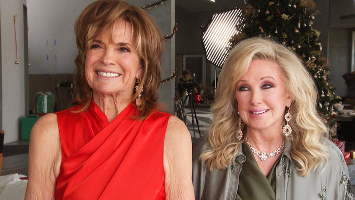 Morgan Fairchild and Linda Gray Dish on Reuniting For New Christmas Movie (Exclusive) 