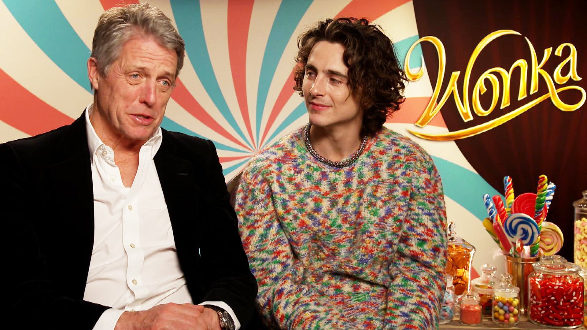 Why Hugh Grant Felt ‘Anxious’ About Working With Timothee Chalamet on 'Wonka' (Exclusive)
