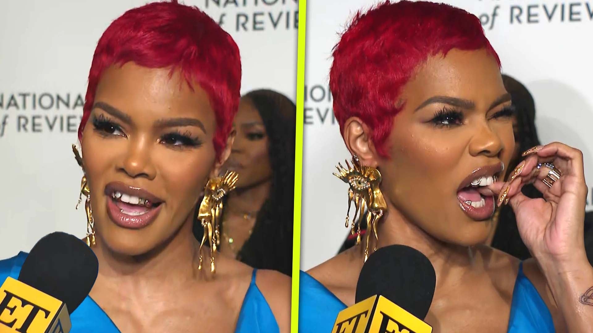 Watch Teyana Taylor Handle Her Grill Malfunction With Ease Mid-Interview (Exclusive)  
