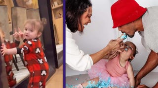 Watch Shemar Moore and Jesiree React to Daughter Frankie Nailing 1st Birthday Milestone