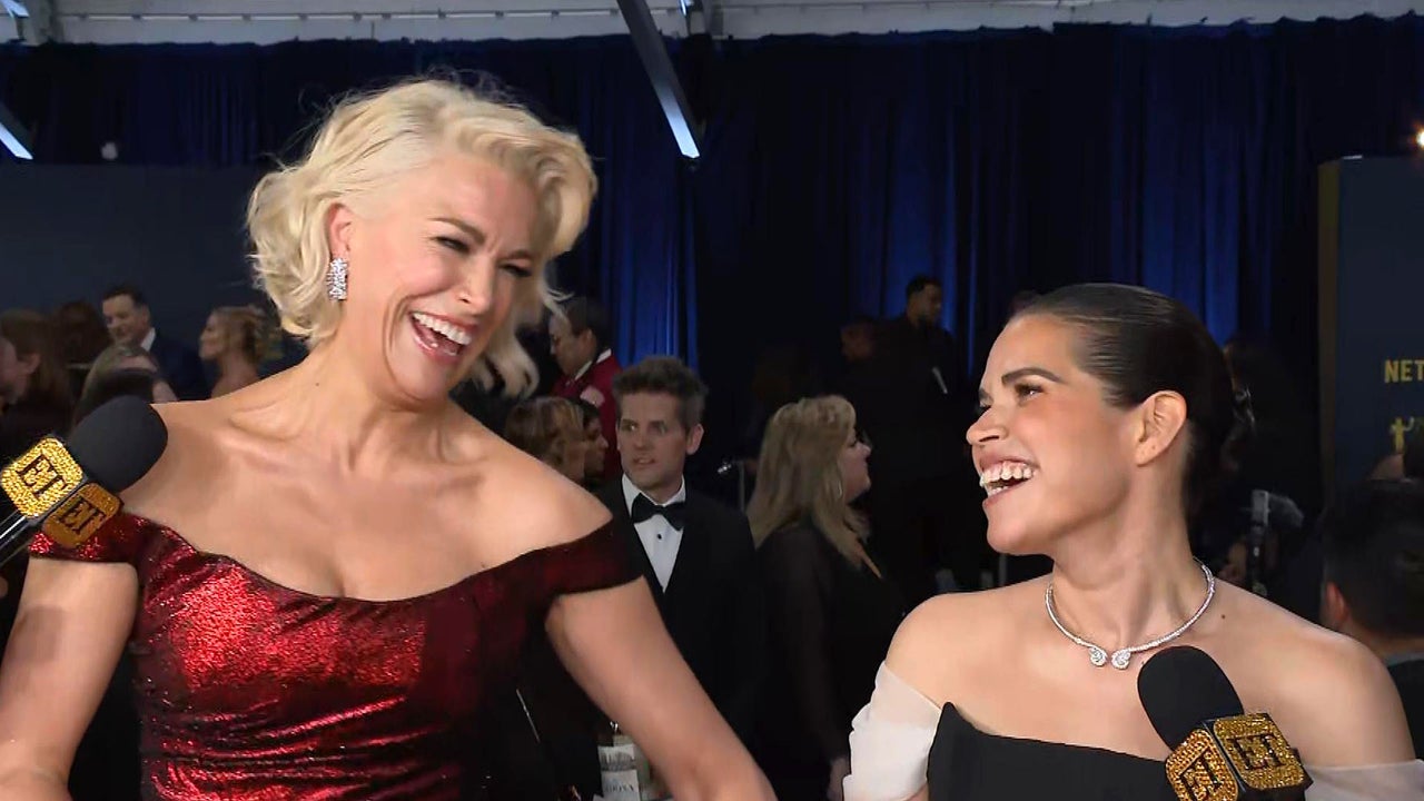 America Ferrera Reveals Hannah Waddingham Rescued Her From Wardrobe  Malfunction at Golden Globes!