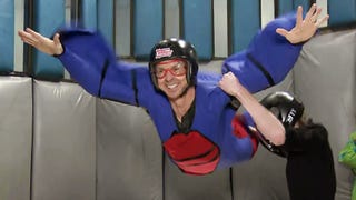 Watch 'The Amazing Race's Phil Keogan Go Indoor Skydiving!