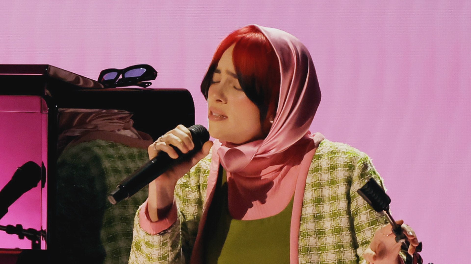 GRAMMYs: Billie Eilish Gives Emotional 'What Was I Made For?' Performance