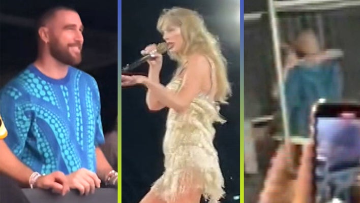 Travis Kelce Kisses Taylor Swift After Her First Eras Show in Sydney