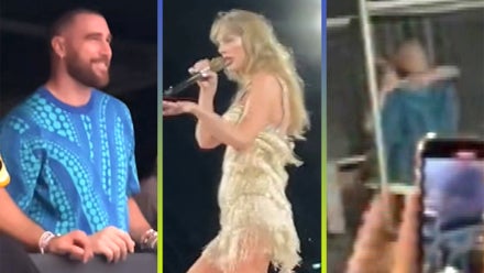 Travis Kelce Kisses Taylor Swift After Her First Eras Show in Sydney