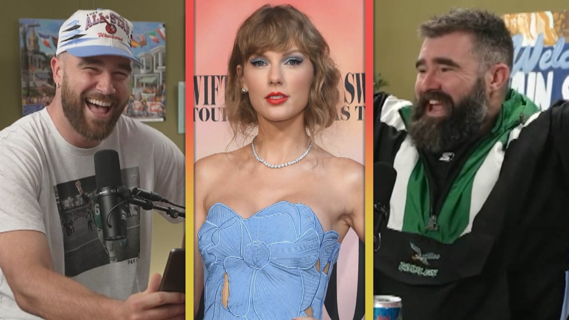 Jason and Travis Kelce Thank Taylor Swift Fans for Podcast Award Win