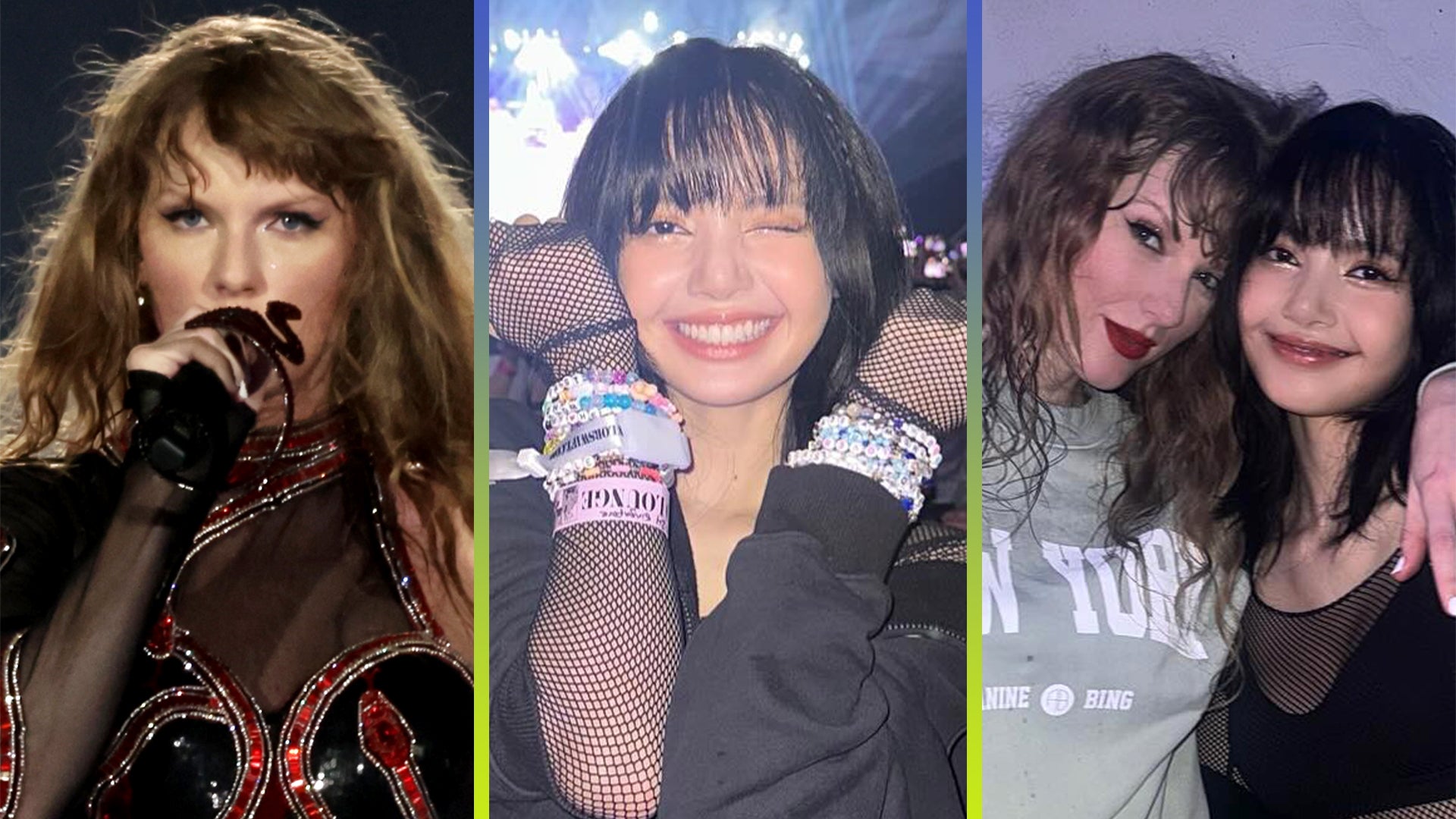 BLACKPINK's Lisa Totally Fangirls Over Taylor Swift at Eras Tour Stop in Singapore