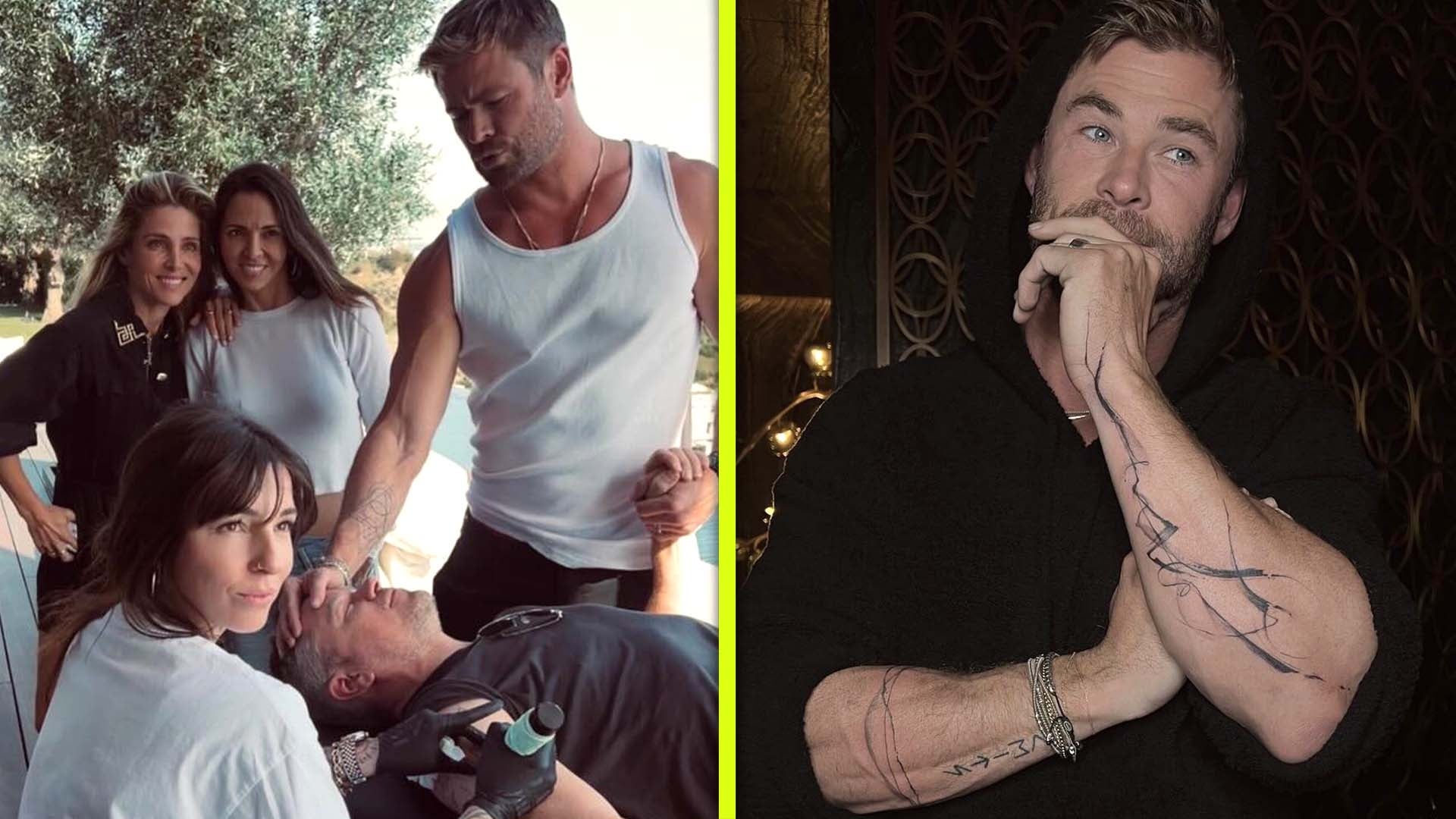 Chris Hemsworth et Matt Damon se sont fait tatouer ensemble !  À l’intérieur de la session d’encre pré-Oscars (exclusive)