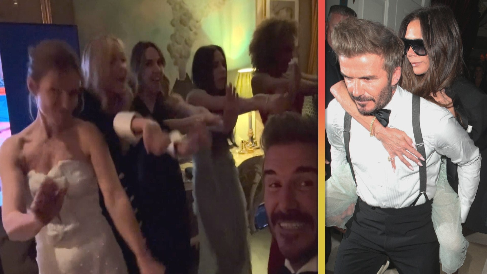 Victoria Beckham wears David after the Spice Girls reunite and sing on her 50th birthday