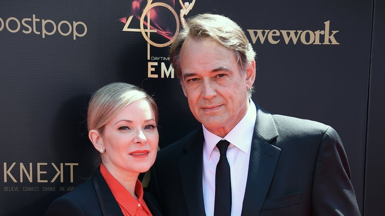 Cady McClain and Jon Lindstrom attend the 46th annual Daytime Emmy Awards at Pasadena Civic Center on May 05, 2019 in Pasadena, California.