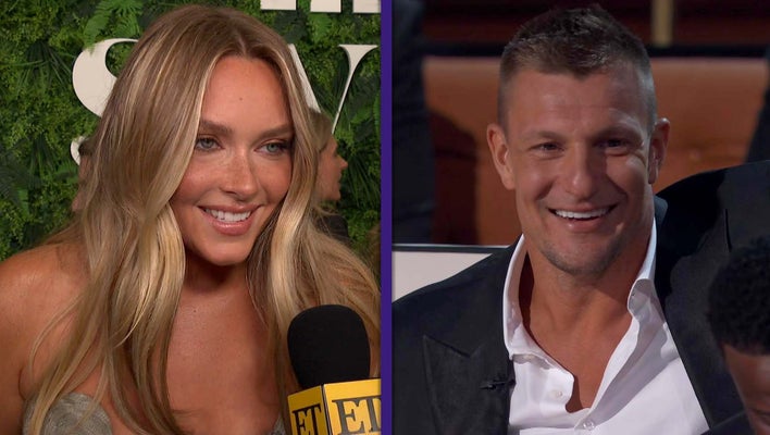Camille Kostek Reacts to Gronk Getting 'Burned' at Tom Brady Roast (Exclusive)