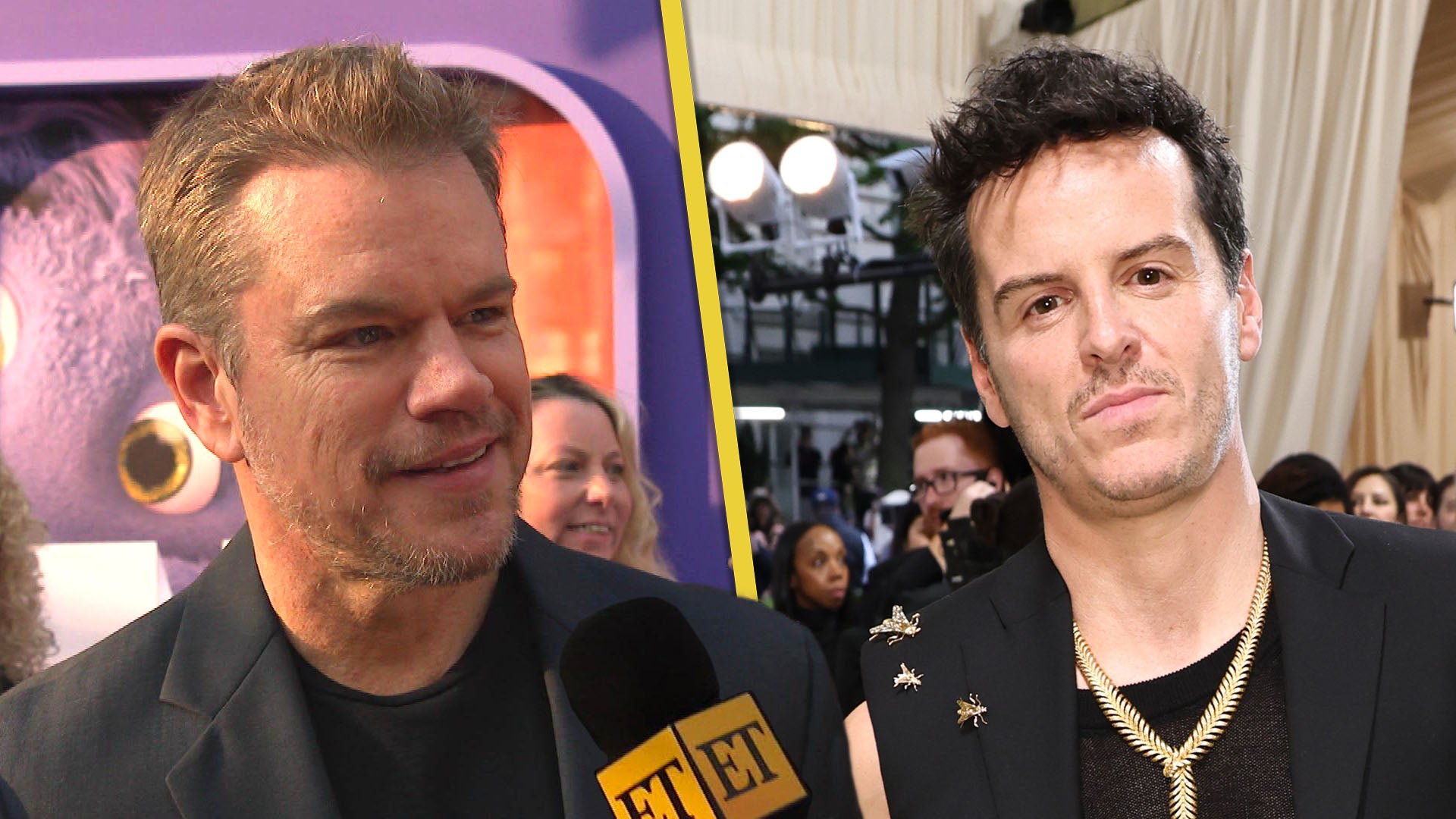 Matt Damon Reacts to 'Ripley' Run-In With Andrew Scott at the Met Gala (Exclusive)