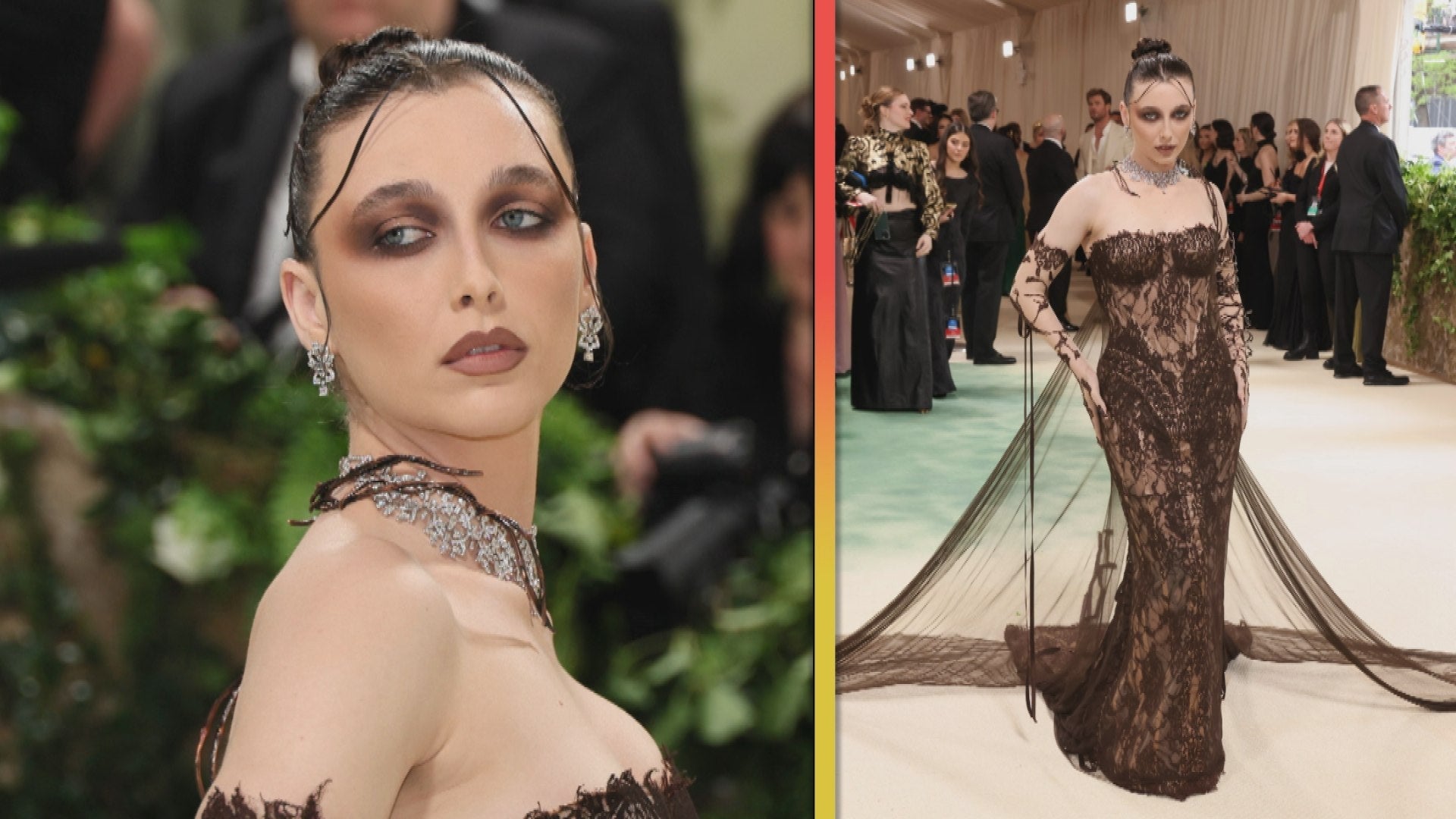 Watch Emma Chamberlain Give Goth Garden Vibes at 2024 Met Gala