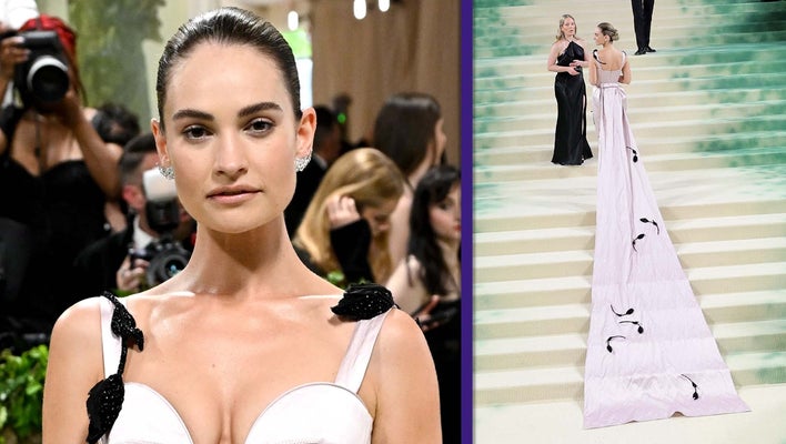 Met Gala 2024: Lily James Takes Over Carpet With Larger-Than-Life Train