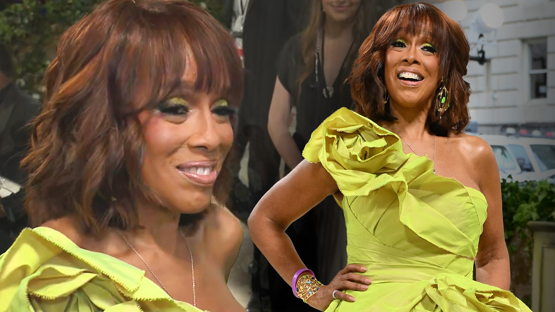Gayle King Steps Out of Her Comfort Zone in Glam Green at 2024 Met Gala (Exclusive)  