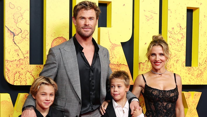 Chris Hemsworth Makes Rare Red Carpet Appearance With His Twin Boys