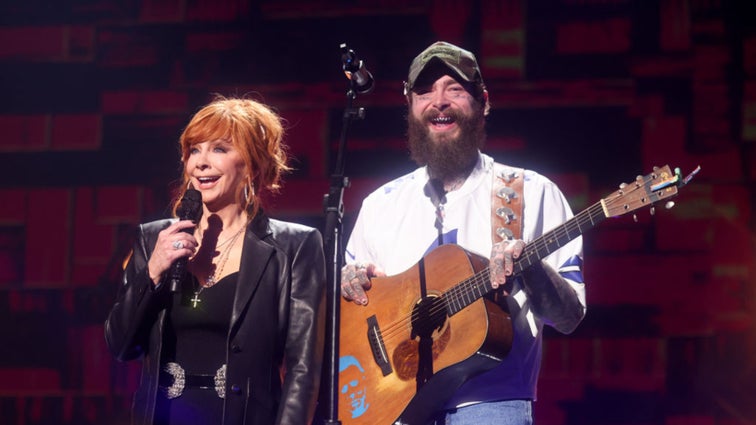 Reba McEntire and Post Malone perform onstage at the 59th Academy of Country Music Awards from Ford Center at The Star on May 16, 2024 in Frisco, Texas.