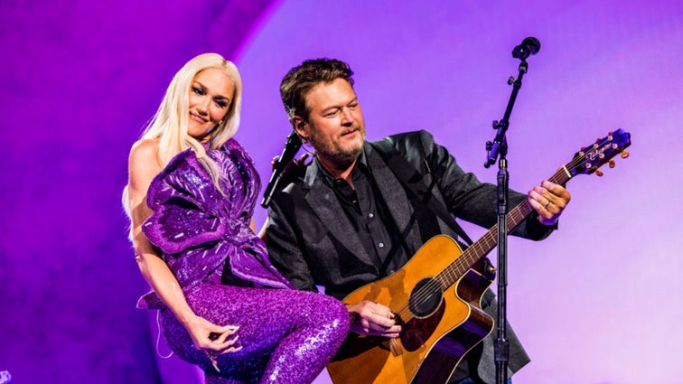 Gwen Stefani and Blake Shelton at the ACM Awards