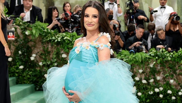 Lea Michele Gives Glamour in Baby Bump-Hugging Met Gala 2024 Look