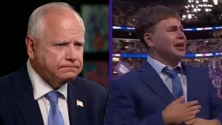 Tim Walz Emotionally Reacts to Son Gus Stealing the Spotlight at DNC