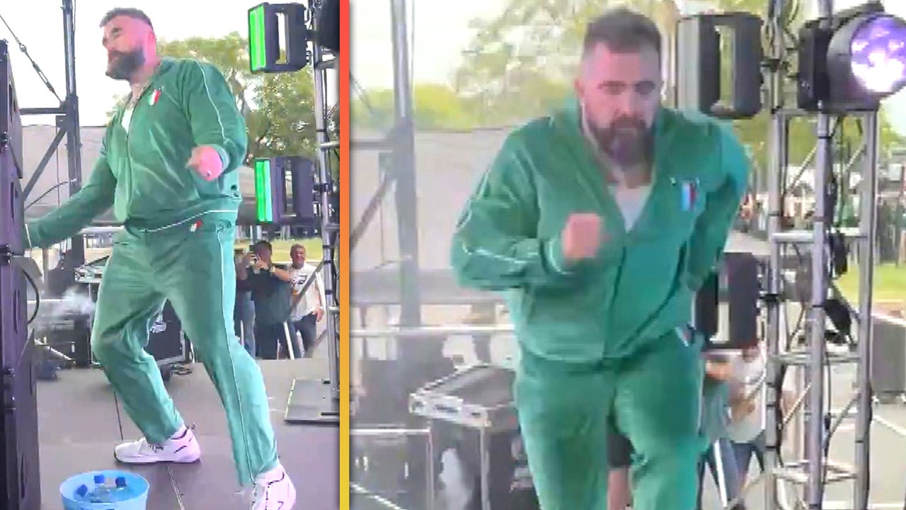 Watch Jason Kelce Show Off His Dance Moves Ahead of Eagles Playing on