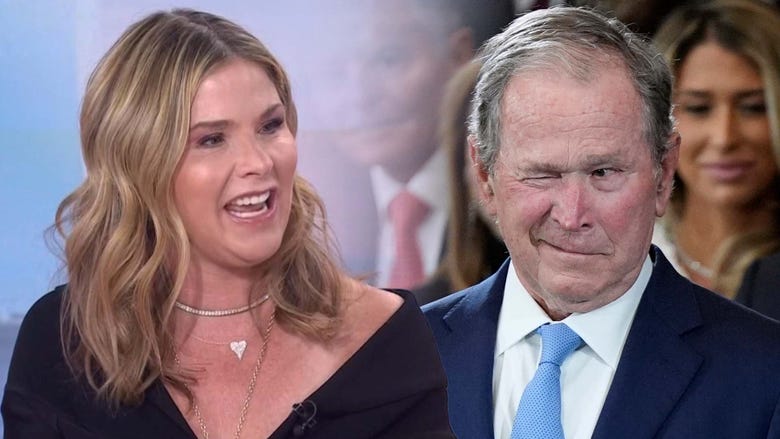Jenna Bush Hager Reacts to Dad George W.'s Viral Facial Expressions astatine  Donald Trump's Inauguration