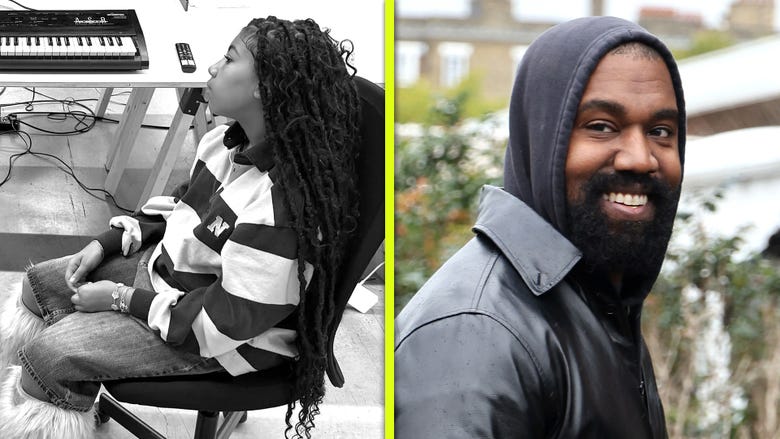 Kanye West Shares Behind-The-Scenes Videos of Daughter North Recording Her Album