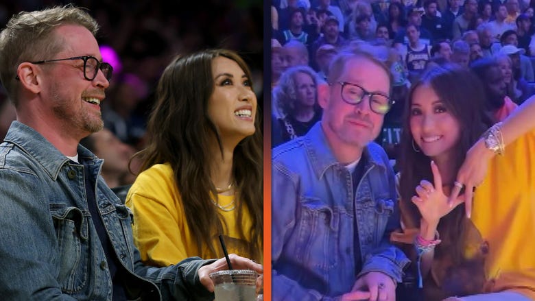 Macaulay Culkin and Brenda Song All Smiles During Lakers Game Date Night