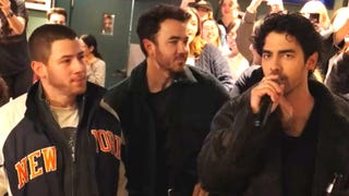 Watch the Jonas Brothers Crash a 'Camp Rock' Trivia Night