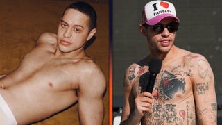 Pete Davidson Debuts Tattoo-Free Look as He Goes Shirtless for Valentine's Day