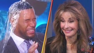 Watch Susan Lucci Dump Water on Michael Strahan Mid-Interview!