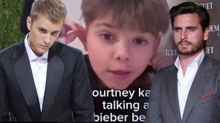 Kourtney Kardashian's Son Reign Responds to Rumor Justin Bieber Is His Father 