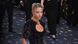 Watch Sydney Sweeney Sparkle in Wet Look at 2025 Met Gala