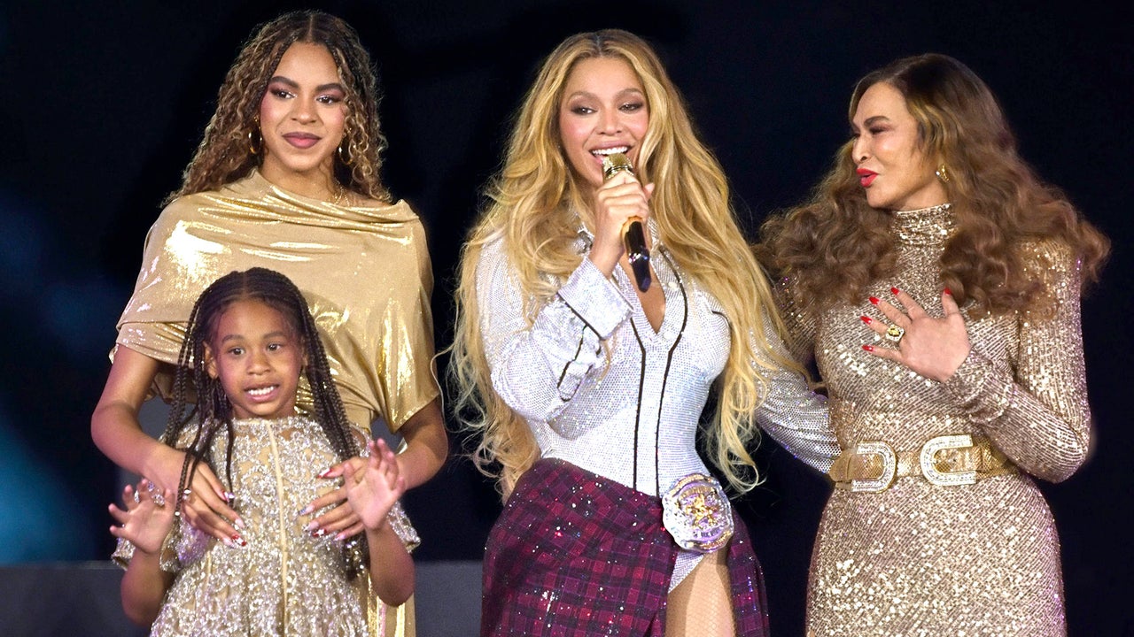 Tina Knowles Joins Beyoncé and Granddaughters On Stage at Cowboy Carter ...