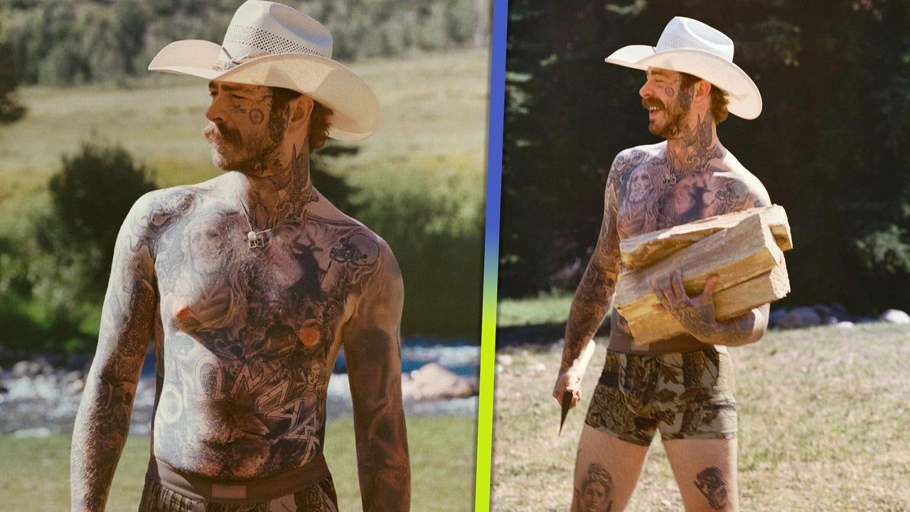 Post Malone Strips Down in Nearly Naked Photo Shoot for Kim Kardashian
