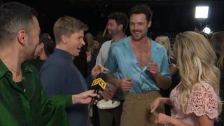 'DWTS': Robert Irwin and Dylan Efron Get Into a Hip Shake-Off Mid-Interview (Exclusive)