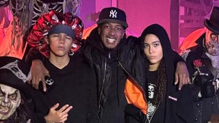Nick Cannon and Mariah Carey's Twins Look All Grown Up on Scary Night Out With Dad