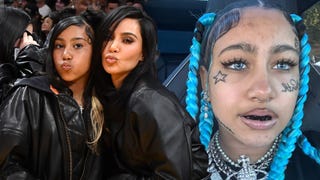 North West Debuts Face Tattoos, Piercings on TikTok