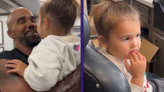 Shemar Moore's 2-Year-Old Daughter Frankie Visits Him On Set for the First Time
